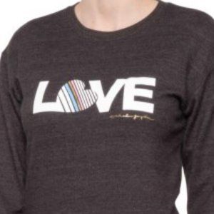 Gray Spiritual Gangster Love Sweatshirt women Lg